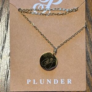 Plunder Mary and Joseph Gold Necklace